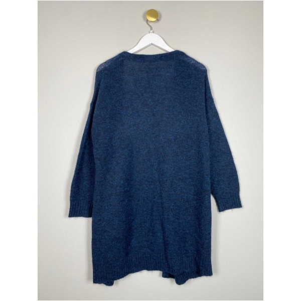 Custommade str. XS <br/> mørkeblå cardigan - Billede 3
