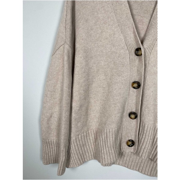 Dear Dharma str. L <br/> beige cardigan - Billede 2