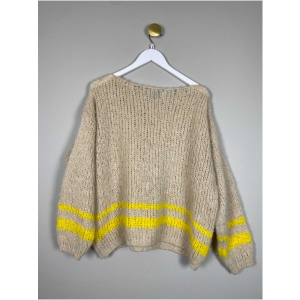 Tif Tiffy str. S/M <br/> beige strik - Billede 3