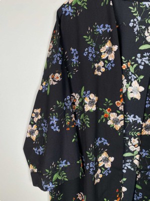 Cubus str. L <br/> blomstret kimono