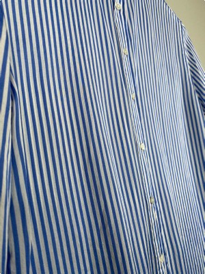 Ralph Lauren str. 34 <br/> stribet silkeskjorte
