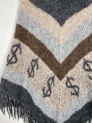 Stella Nova str. onesize <br/> poncho i alpakauld