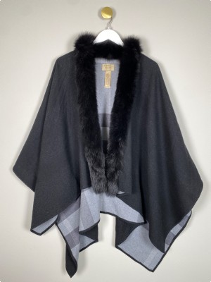 Burberry str. onesize <br/> poncho merino wool