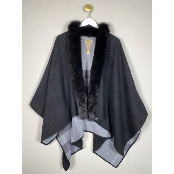 Burberry str. onesize <br/> poncho merino wool