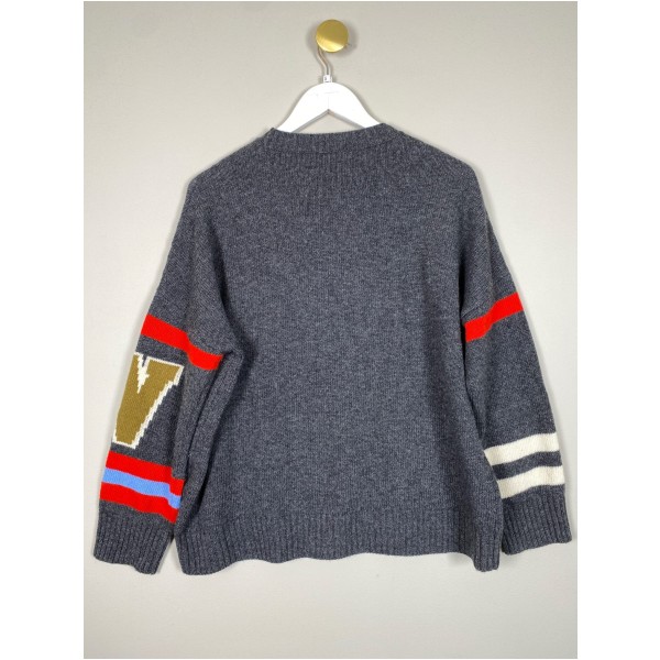 MaxMara str. S <br/> grå strikbluse - Billede 3