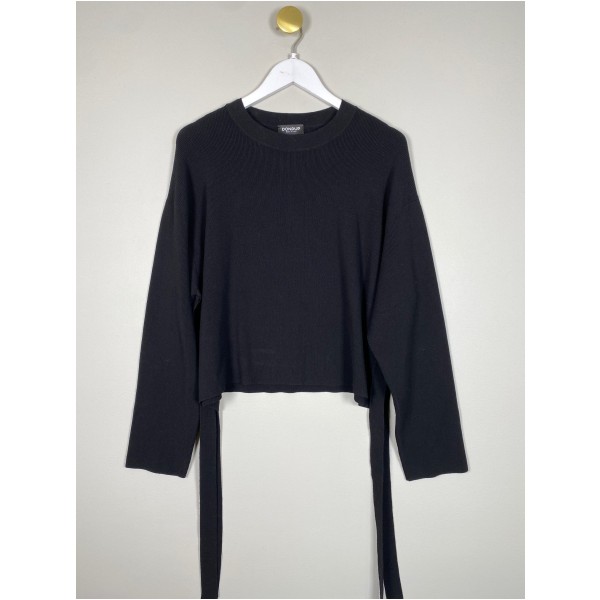 Dondup str. 42 <br/> bluse med bindebånd