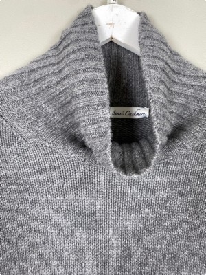 Sensi Cashmere str. M <br/> grå cashmere sweater