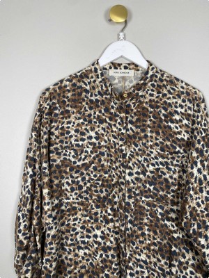 Sofie Schnoor str. S/M <br/> kjole i leopardprint