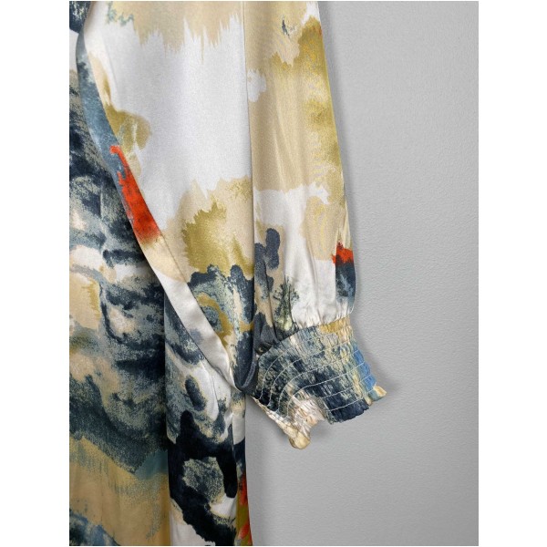 Prepair str. L/XL <br/> lang mønstret kjole - Billede 2