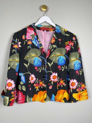 Gina DOnna str. 44 <br/> blomstret blazer