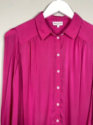 Dea Kudibal str. S <br/> pink silkeskjorte