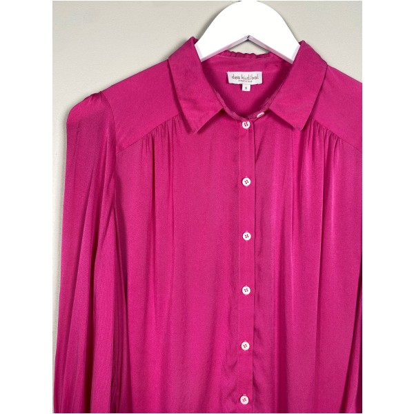 Dea Kudibal str. S <br/> pink silkeskjorte - Billede 2