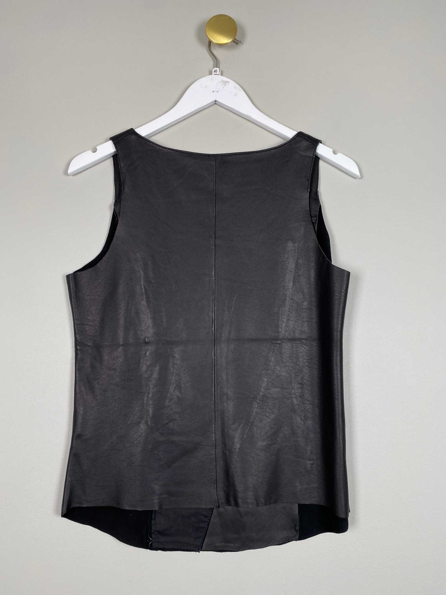 Black Noir str. 40 <br/> sort skindvest med lynlås - Billede 3