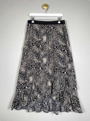Prepair str. L <br/> nederdel med leopardprint