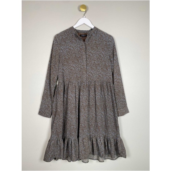 Selected Femme str. 36 <br/> mønstret brun kjole