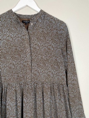 Selected Femme str. 36 <br/> mønstret brun kjole