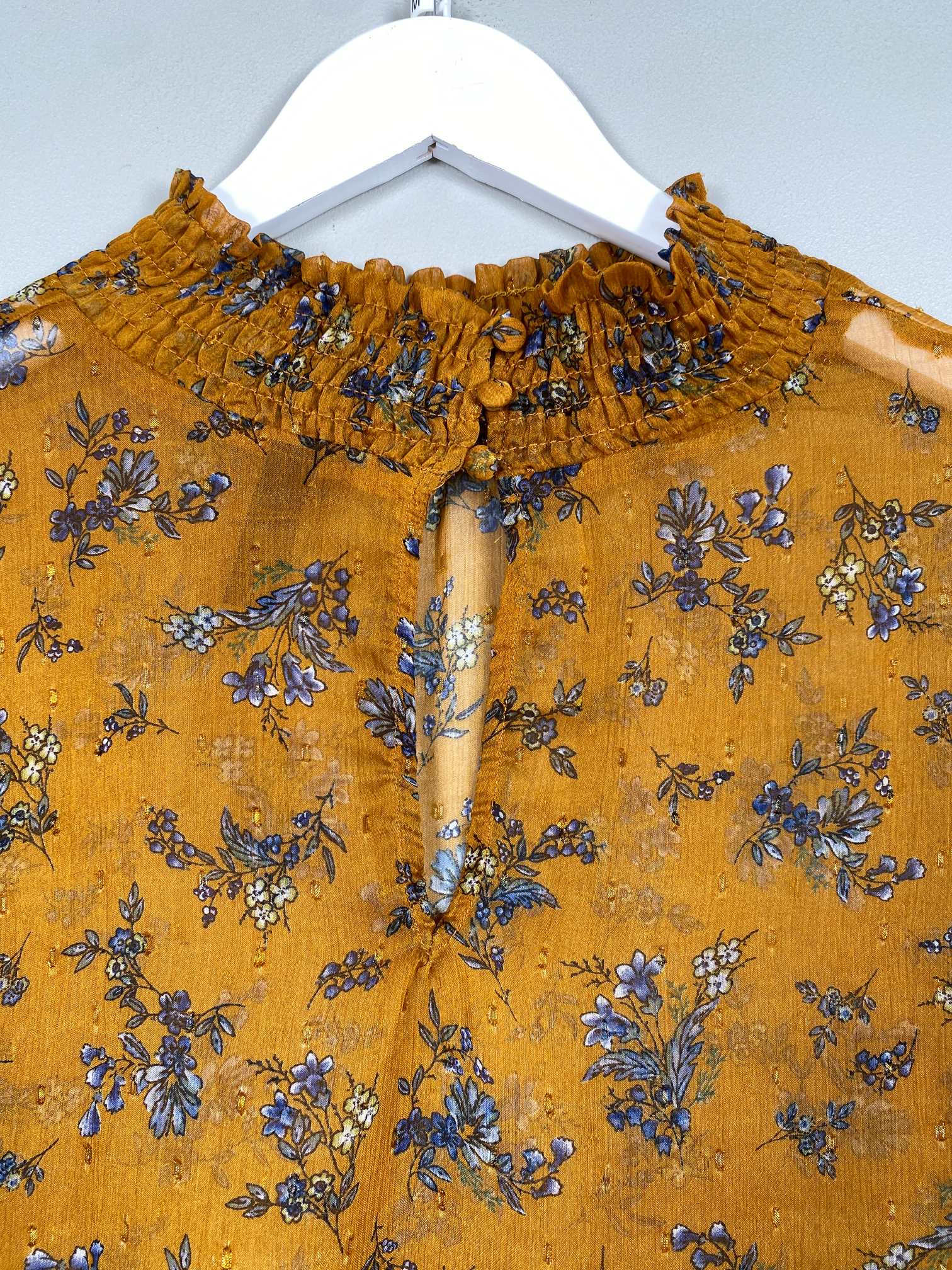 Y.A.S mønstret bluse str.M - Billede 4