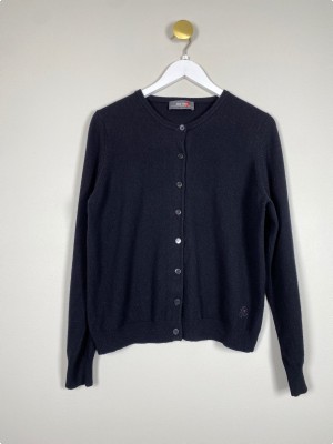 Mos Mosh str. L <br/> sort uldcardigan