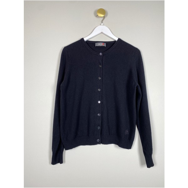 Mos Mosh str. L <br/> sort uldcardigan