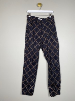 Isabel Marant str. 34 <br/> sorte bukser med mønster