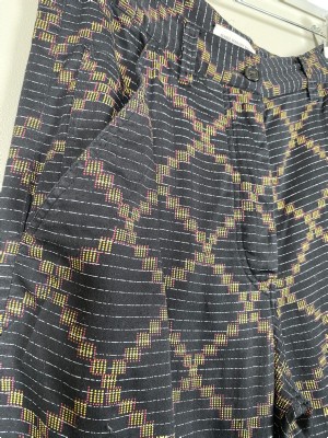 Isabel Marant str. 34 <br/> sorte bukser med mønster