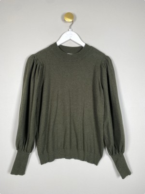 MSCH str. S <br/> grøn strikbluse