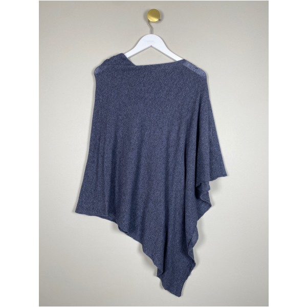 LuxusBasix str. onesize <br/> blå poncho - Billede 3