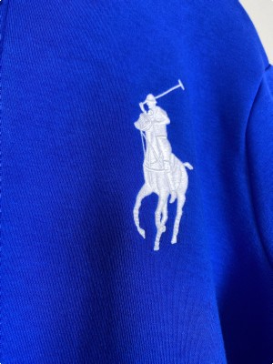 Ralph Lauren str. XL <br/> blå lynlåsjakke
