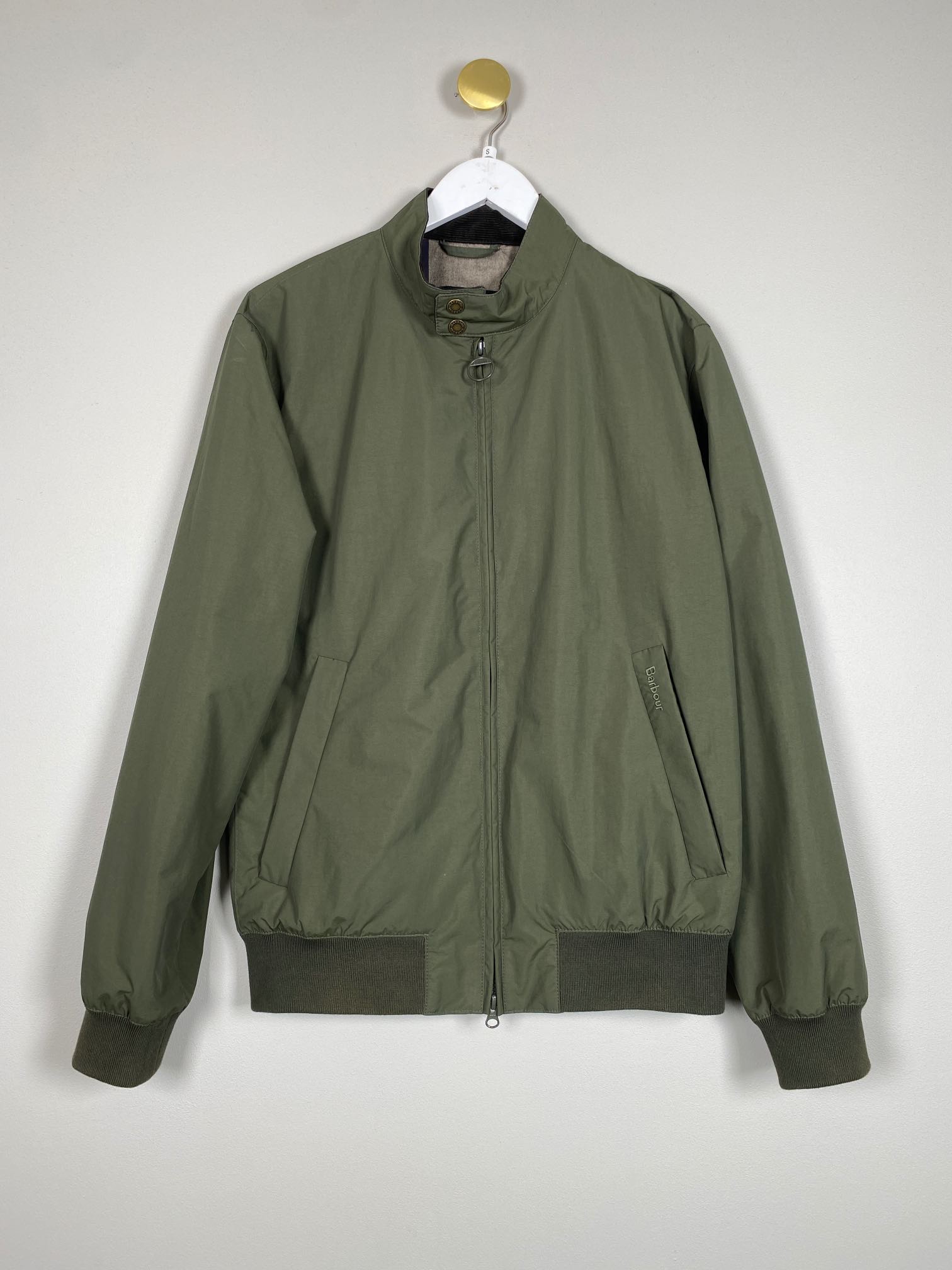 Barbour str. S <br/> grøn jakke