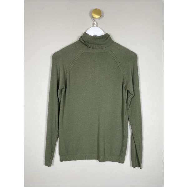 Imperial str. S/M <br/> grøn bluse med rullekrave - Billede 3