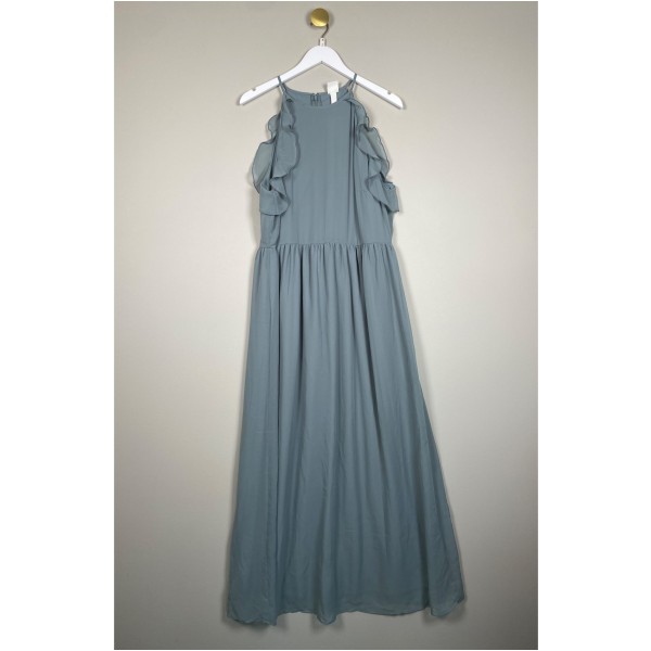H&M str. M/L <br/> blå/grå kjole