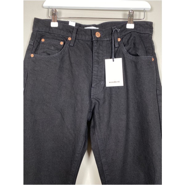 Woodbird str. 29 <br/> sorte jeans - Billede 2