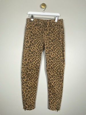 By Malene Birger str. 28 <br/> jeans med leopardprint