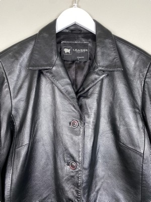 Leather Legend str. XXL <br/> sort læderjakke