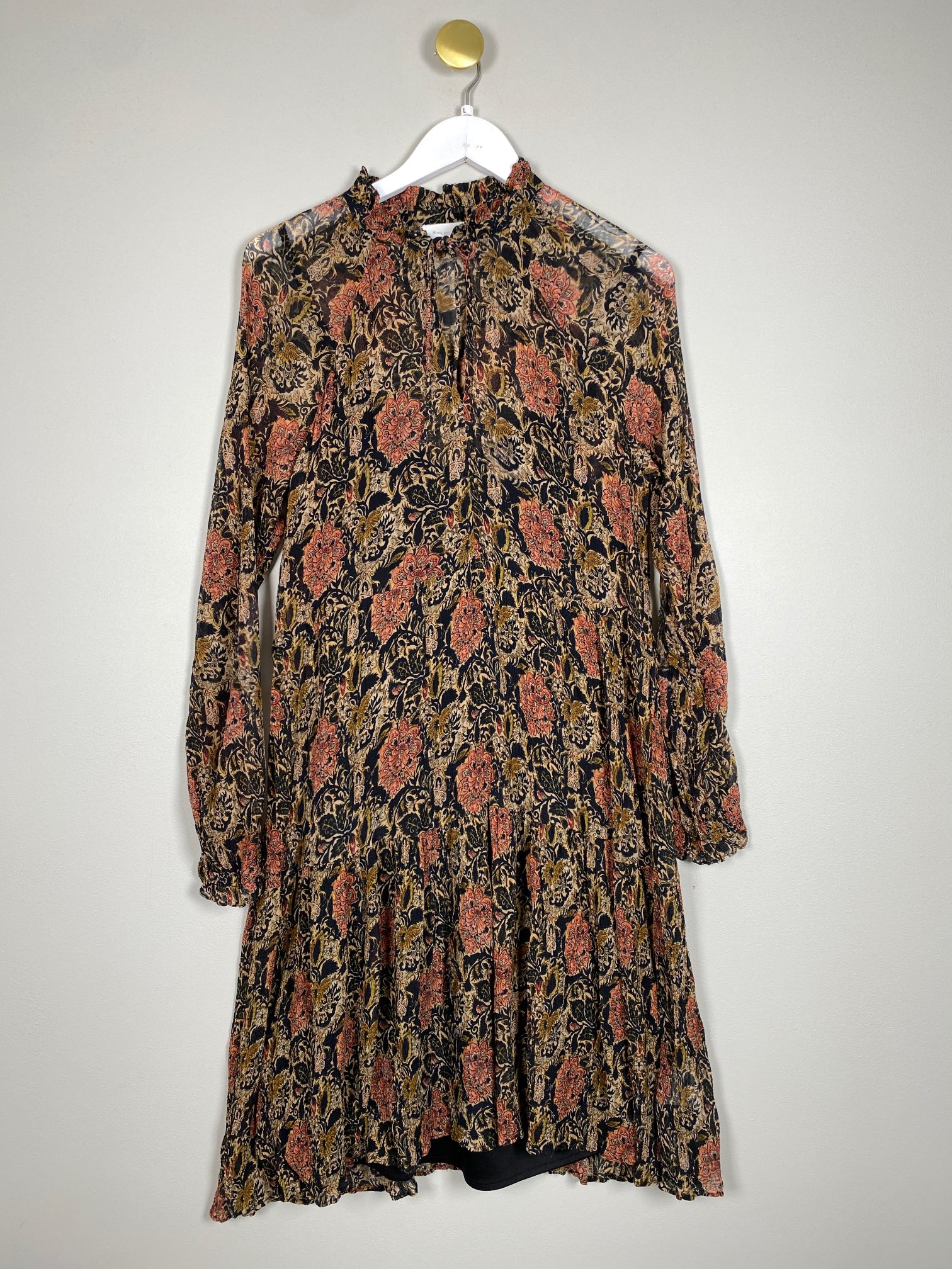 Eva go Diva str. L <br/> mønstret kjole