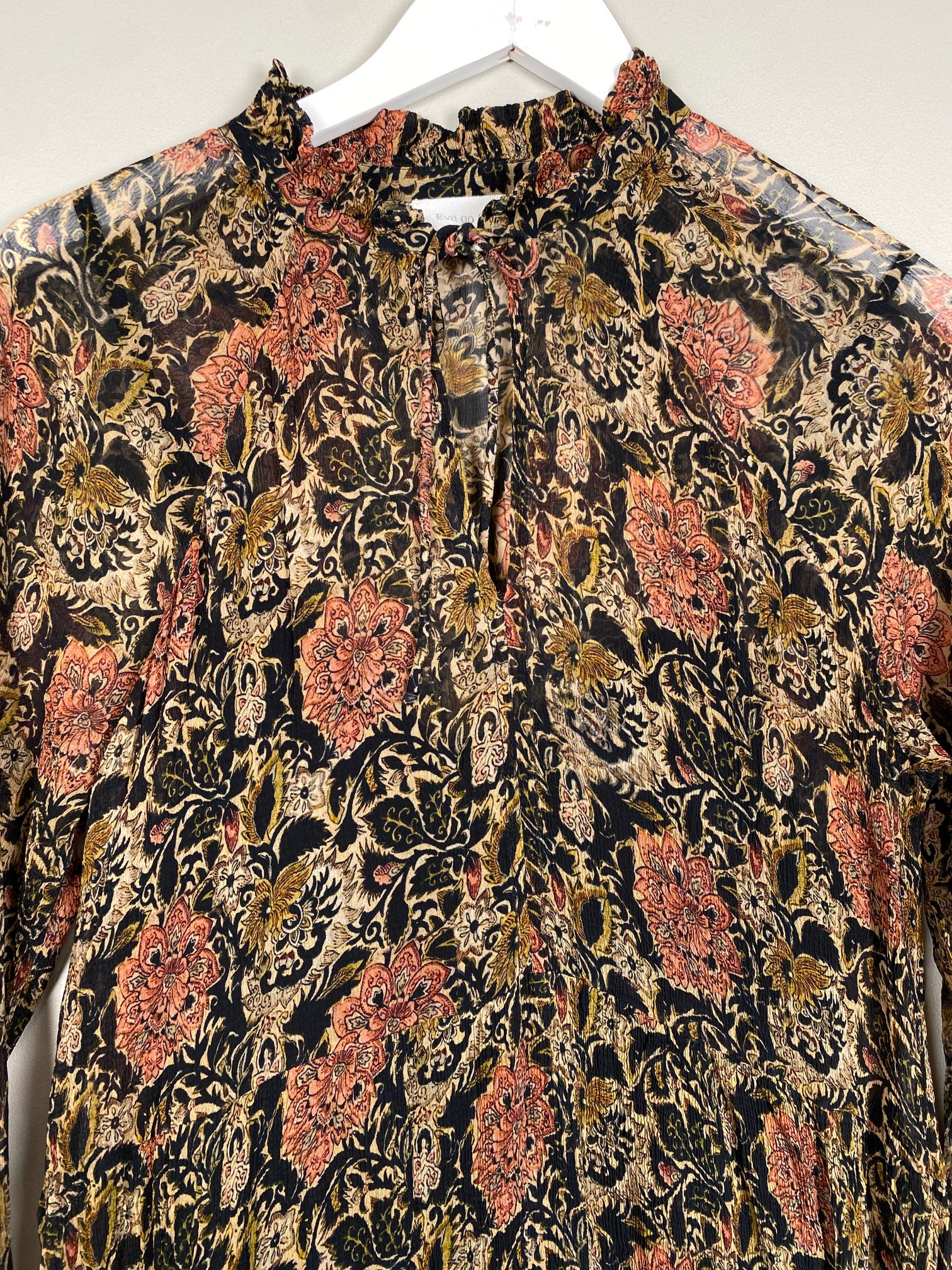 Eva go Diva str. L <br/> mønstret kjole - Billede 2