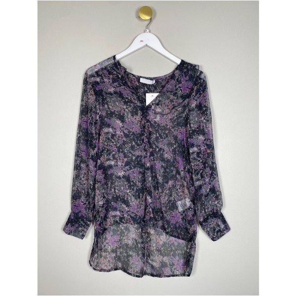 Coster Copenhagen str. 36 <br/> mønstret bluse
