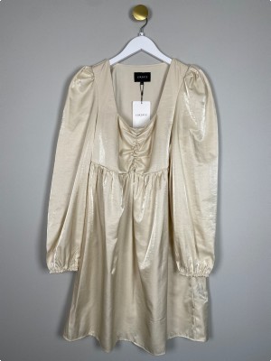 Liberté str. M <br/> beige metallic kjole