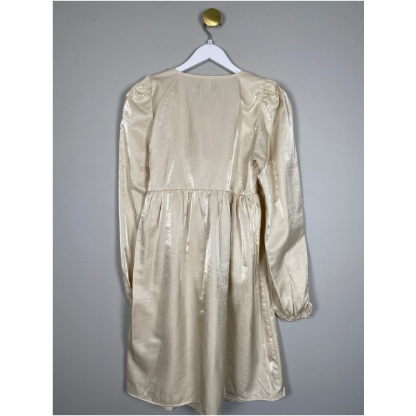Liberté str. M <br/> beige metallic kjole - Billede 3