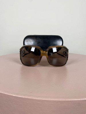 Roberto Cavalli <br/> brun solbrille med dekorative stænger