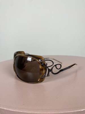 Roberto Cavalli <br/> brun solbrille med dekorative stænger