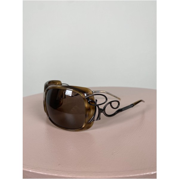 Roberto Cavalli <br/> brun solbrille med dekorative stænger - Billede 2