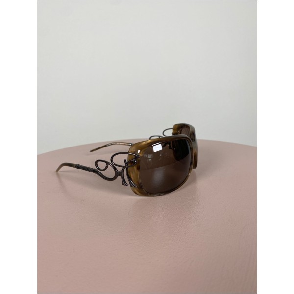 Roberto Cavalli <br/> brun solbrille med dekorative stænger - Billede 4
