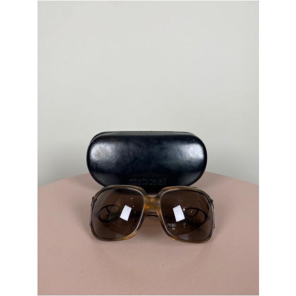 Roberto Cavalli <br/> brun solbrille med dekorative stænger - Billede 3