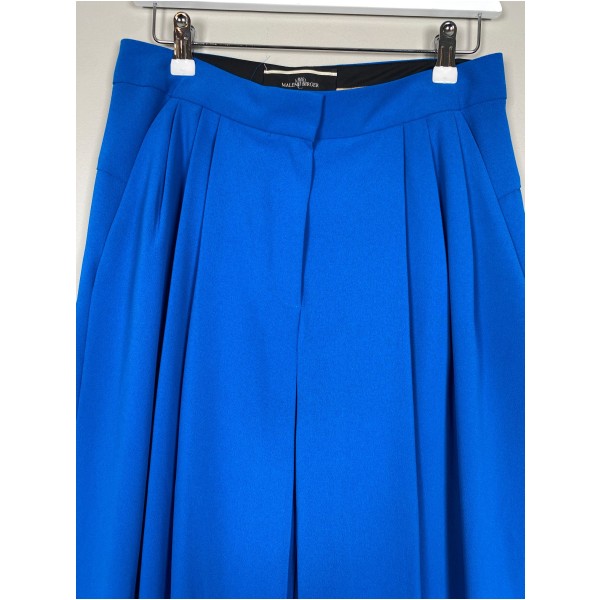 By Malene Birger str. 36 <br/> lang blå nederdel med læg - Billede 2