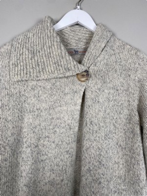 Woolhouse str. M <br/> lang cardigan i uld