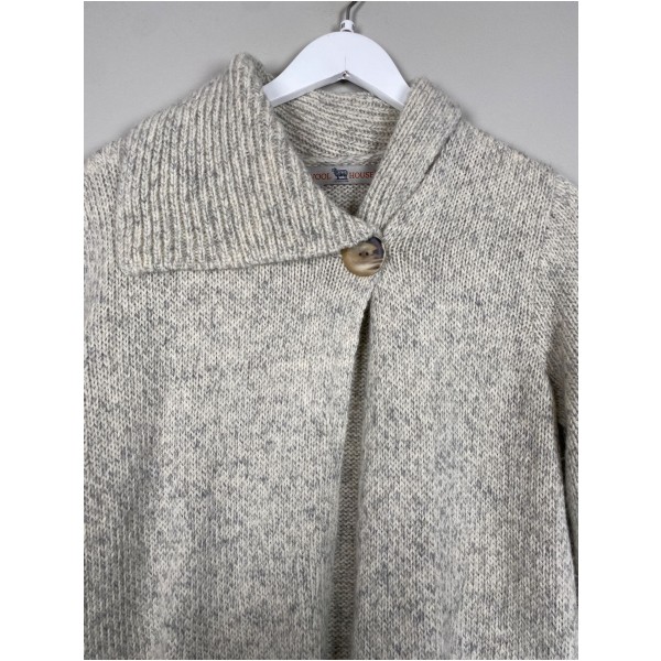 Woolhouse str. M <br/> lang cardigan i uld - Billede 2