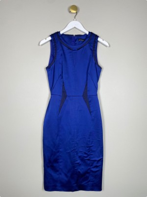 Karen Millen str. 36 <br/> blå selskabskjole