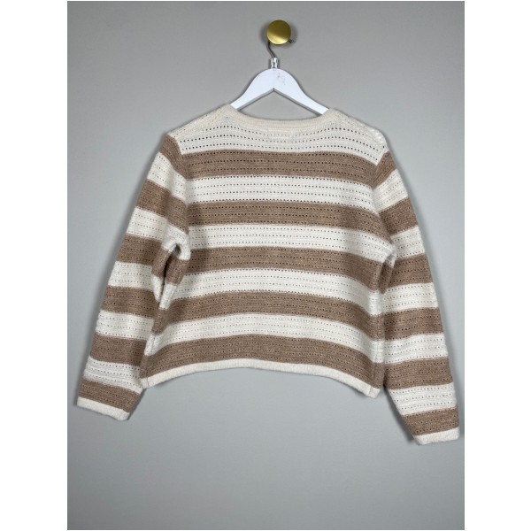 Cherry Paris str. S/M <br/> strikket cardigan med hjerteknapper - Billede 3