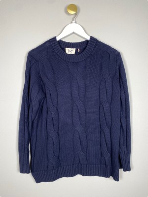 Isay str. XS <br/> mørkeblå strikbluse
